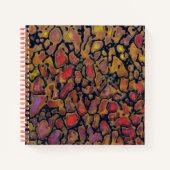 恐パターン（の模様が）ある竜骨 ノートブック (正面)