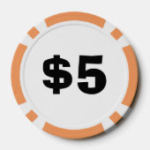 恐パーソナライズされた怖ピエロ複合トランプのポーカーチップ ポーカーチップ (裏面)