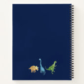 恐パーソナライズされた竜の色名 ノートブック (裏面)