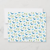 恐パーソナライズされた竜サンキューカード ノートカード (裏面)