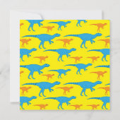 恐パーソナライズされた竜バースデーパーティ招待状 招待状 (裏面)