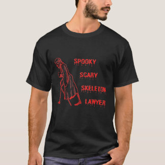 恐不気味ろしい骨格弁護士 Tシャツ