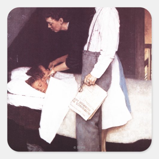 恐怖からの自由 スクエアシール (正面)