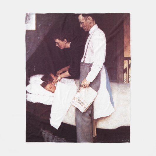 恐怖からの自由 フリースブランケット (正面)