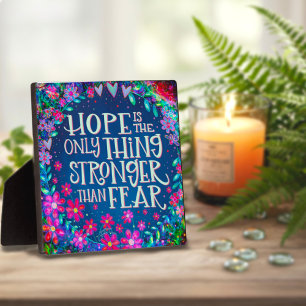 恐怖かわいらしより強い希望引用文 フォトプラーク