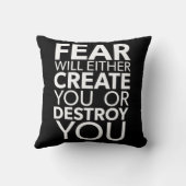 恐怖があなたを生み出すか破壊する感動的- クッション (裏面)