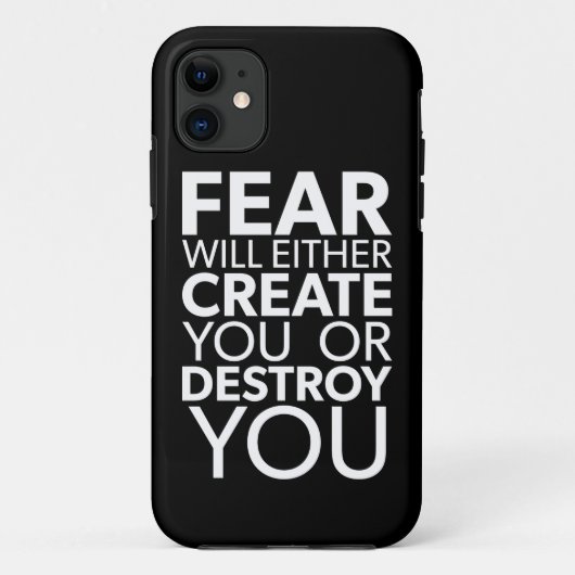 恐怖があなたを生み出すか破壊する感動的- Case-Mate iPhoneケース (裏面)