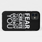 恐怖があなたを生み出すか破壊する感動的- Case-Mate iPhoneケース (裏面(横))