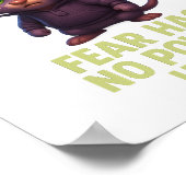 恐怖が力を持っていない – 3D壁プリントダウンロード ポスター (角)