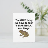 恐怖そのものカエル1 ポストカード (スタンド正面)