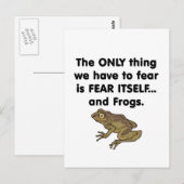 恐怖そのものカエル1 ポストカード (正面/裏面)