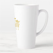 恐怖と白に対する金ゴールド カフェラテマグ (右)