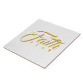 恐怖と白に対する金ゴールド タイル (側面)