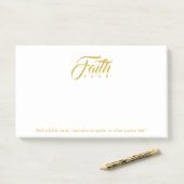 恐怖と白に対する金ゴールド ポストイット (デスク)