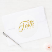 恐怖と白に対する金ゴールド ラウンドシール (封筒)