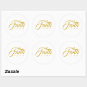 恐怖と白に対する金ゴールド ラウンドシール (シート)