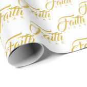 恐怖と白に対する金ゴールド ラッピングペーパー (ロールコーナー)