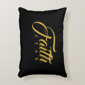 恐怖と闇に対する金ゴールド アクセントクッション (正面(垂直))