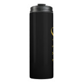 恐怖と闇に対する金ゴールド タンブラー (正面)