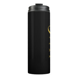 恐怖と闇に対する金ゴールド タンブラー