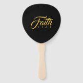 恐怖と闇に対する金ゴールド ハンドファン (裏面)