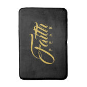 恐怖と闇に対する金ゴールド バスマット (正面縦)