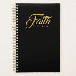 恐怖と闇に対する金ゴールド プランナー手帳