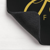 恐怖と闇に対する金ゴールド マウスパッド (コーナー)