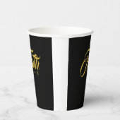 恐怖と闇に対する金ゴールド 紙コップ (右)