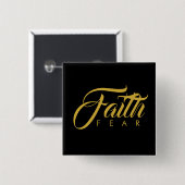 恐怖と闇に対する金ゴールド 缶バッジ (正面&裏面)