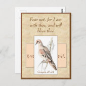 恐怖なし勇気付けられる水色の鳥 ポストカード (正面/裏面)