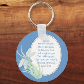 恐怖なし、イザヤ聖なる書物、 経典トンフライブルー、緑 キーホルダー (正面)