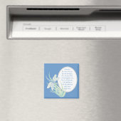 恐怖なし、イザヤ聖なる書物、 経典トンフライブルー、緑 マグネット (インサイチュ (食洗機))