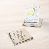 恐怖なし、イザヤ聖なる書物、 経典ヴィンテージノート紙 スクエアペーパーコースター (インサイチュ)