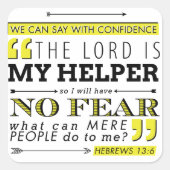 恐怖なし スクエアシール (正面)