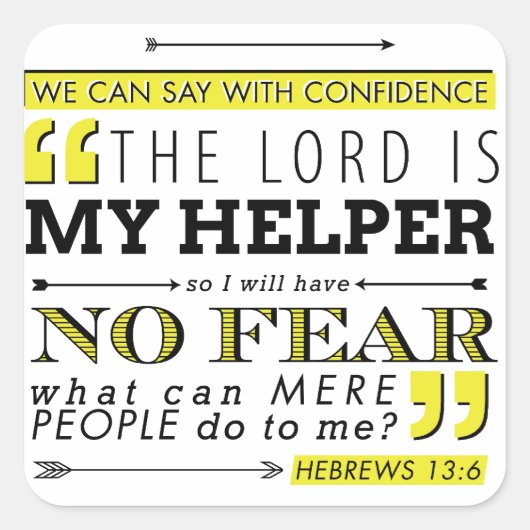 恐怖なし スクエアシール (正面)