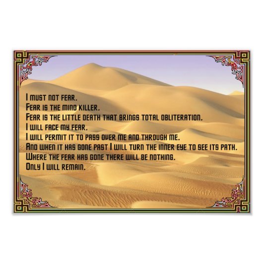 恐怖に対してほとんど反対しない フォトプリント            (正面)