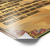 恐怖に対してほとんど反対しない フォトプリント            (角)