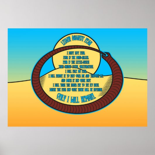 恐怖に対してほとんど反対しない ポスター (正面)