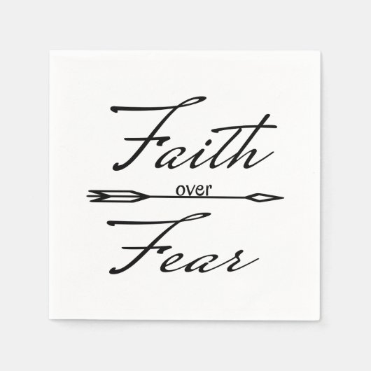 恐怖に対するキリスト教信仰 スタンダードカクテルナプキン (正面)