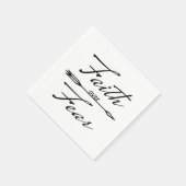 恐怖に対するキリスト教信仰 スタンダードカクテルナプキン (角)