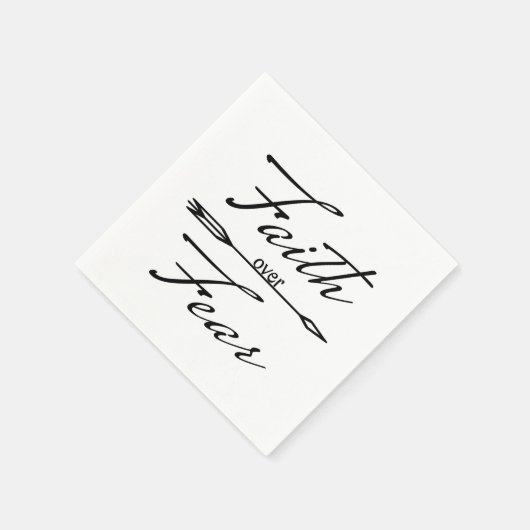 恐怖に対するキリスト教信仰 スタンダードカクテルナプキン (角)