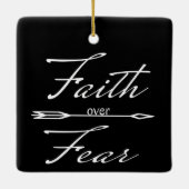 恐怖に対するキリスト教信仰 セラミックオーナメント (裏面)