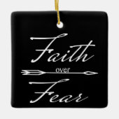 恐怖に対するキリスト教信仰 セラミックオーナメント (正面)