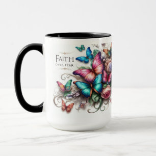 恐怖に対するマグ鮮やか信仰» Butterfly Mug マグカップ