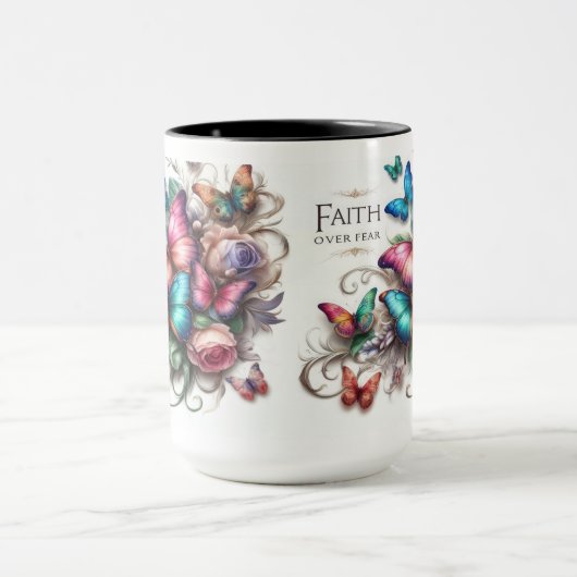 恐怖に対するマグ鮮やか信仰» Butterfly Mug マグカップ (中央)