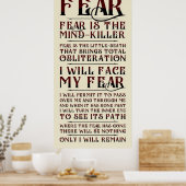 恐怖に対するリータニーv2 ポスター (キッチン)