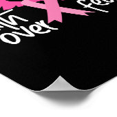 恐怖に対する信仰の乳がん認識度生存者 ポスター (角)