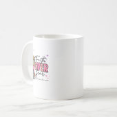 恐怖に対する信仰の乳がん認識度 コーヒーマグカップ (正面左)