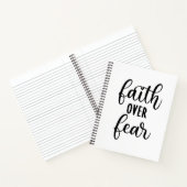 恐怖に対する信仰の励ましのメッセージ ノートブック (内部)